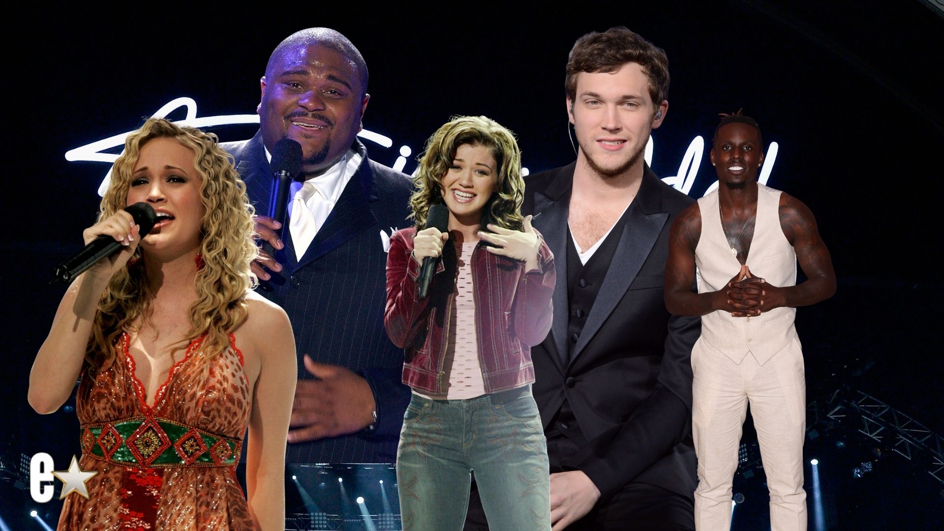 Carrie Underwood, Ruben Studdard, Kelly Clarkson, Phillip Phillips, Jamal Roberts