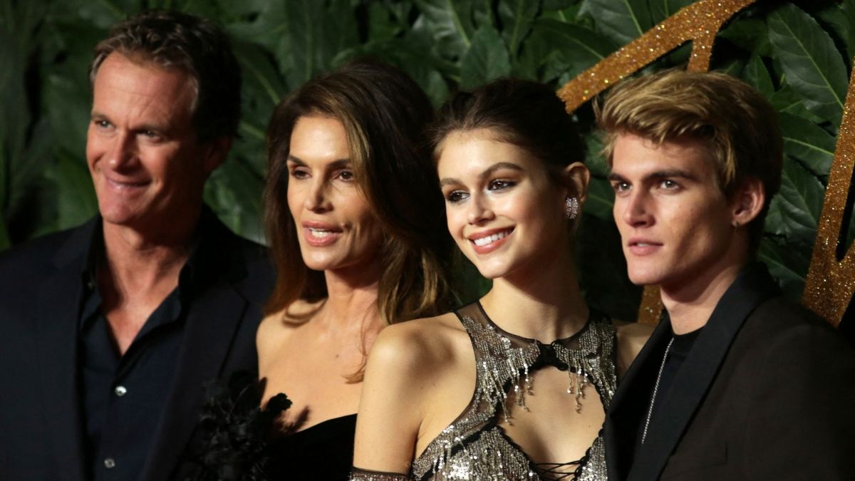 Rande Gerber, Cindy Crawford, Kaia Gerber & Presley Gerber