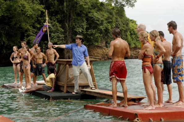Jeff Probst and the cast of "Survivor: Panama"