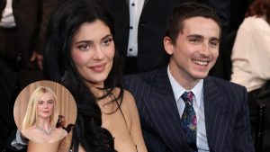 Kylie Jenner, Timothée Chalamet, and Elle Fanning.