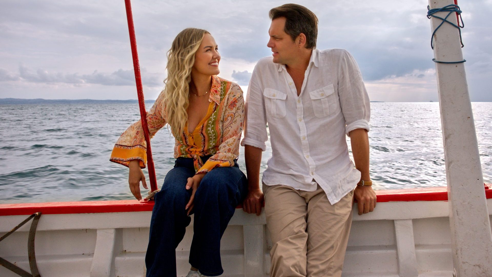 Emilie Ullerup and Kristoffer Polaha