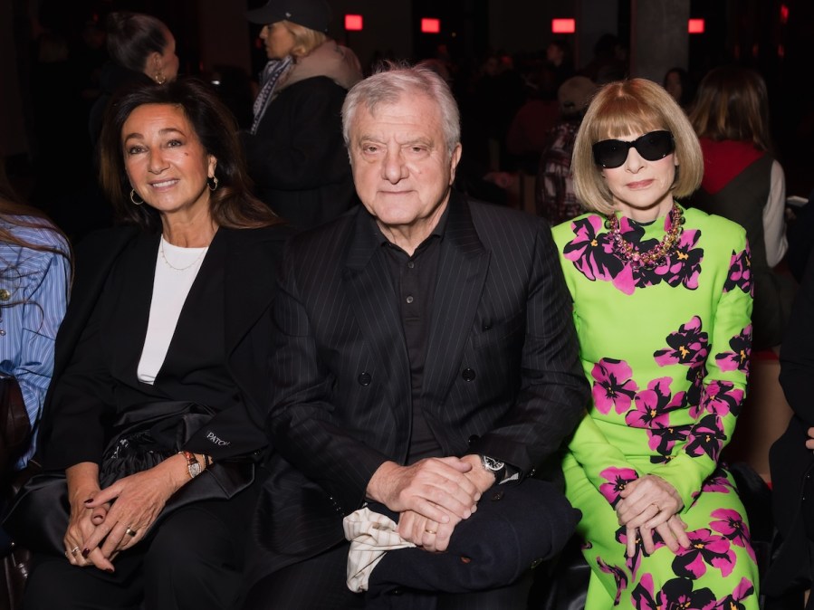 Katia Toledano, Sidney Toledano and Anna Wintour