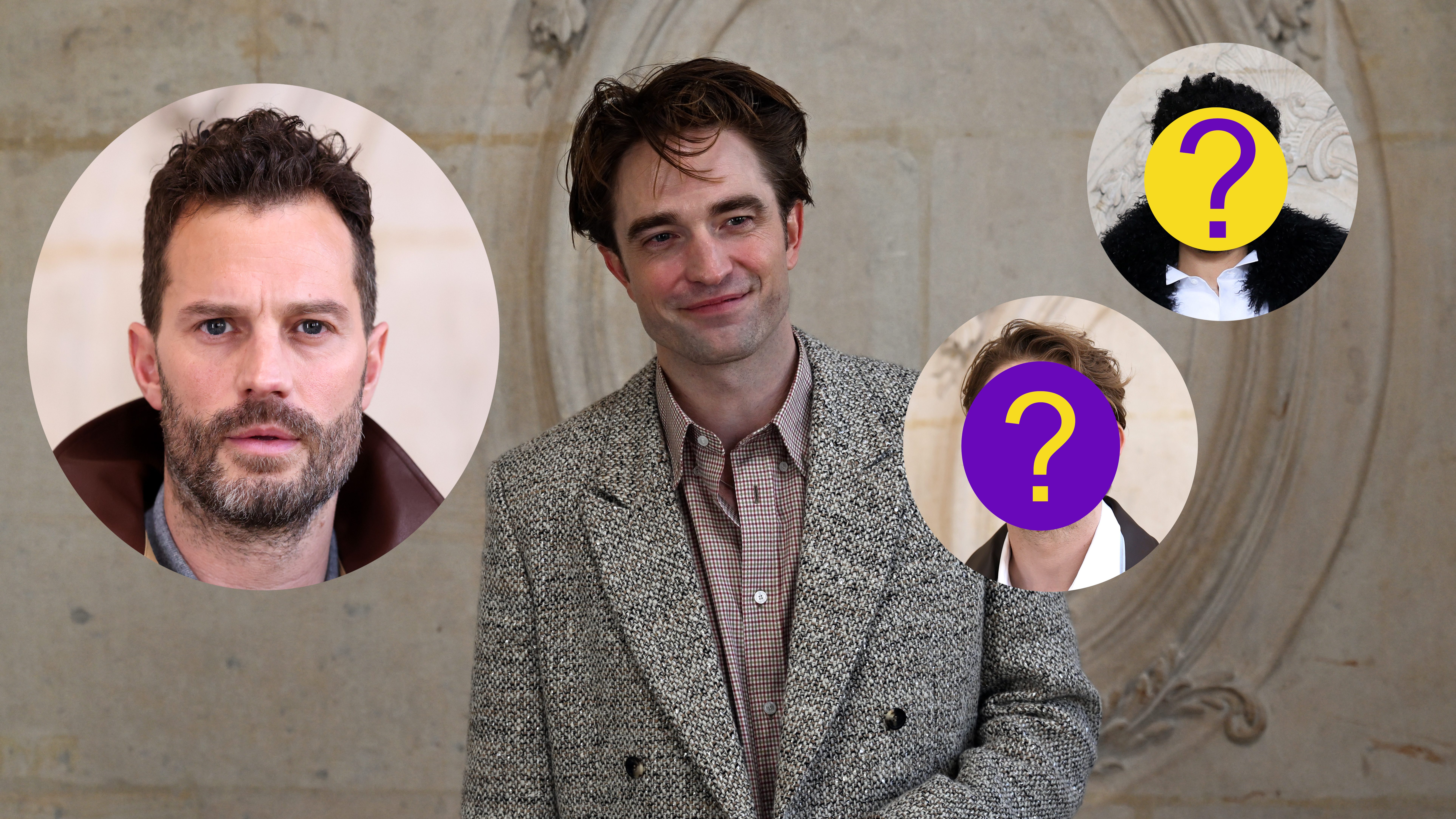 Robert Pattinson, Jamie Dornan, Archie Madekwe, and Joe Alwyn.