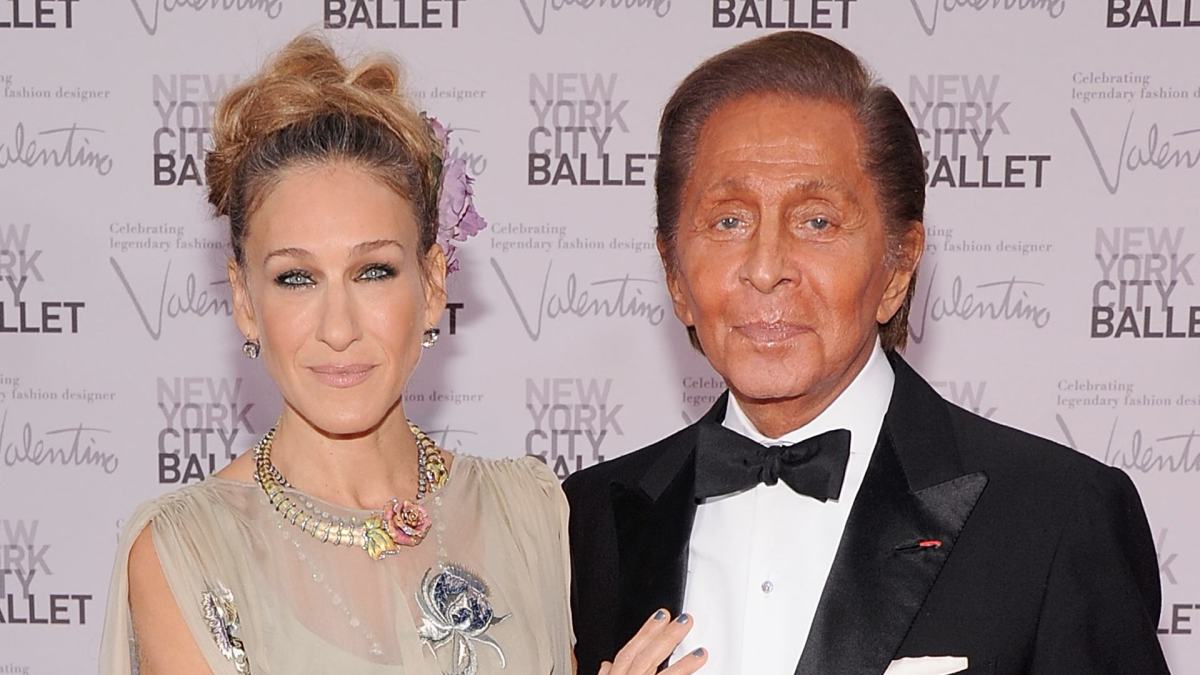 Sarah Jessica Parker and Valentino Garavani