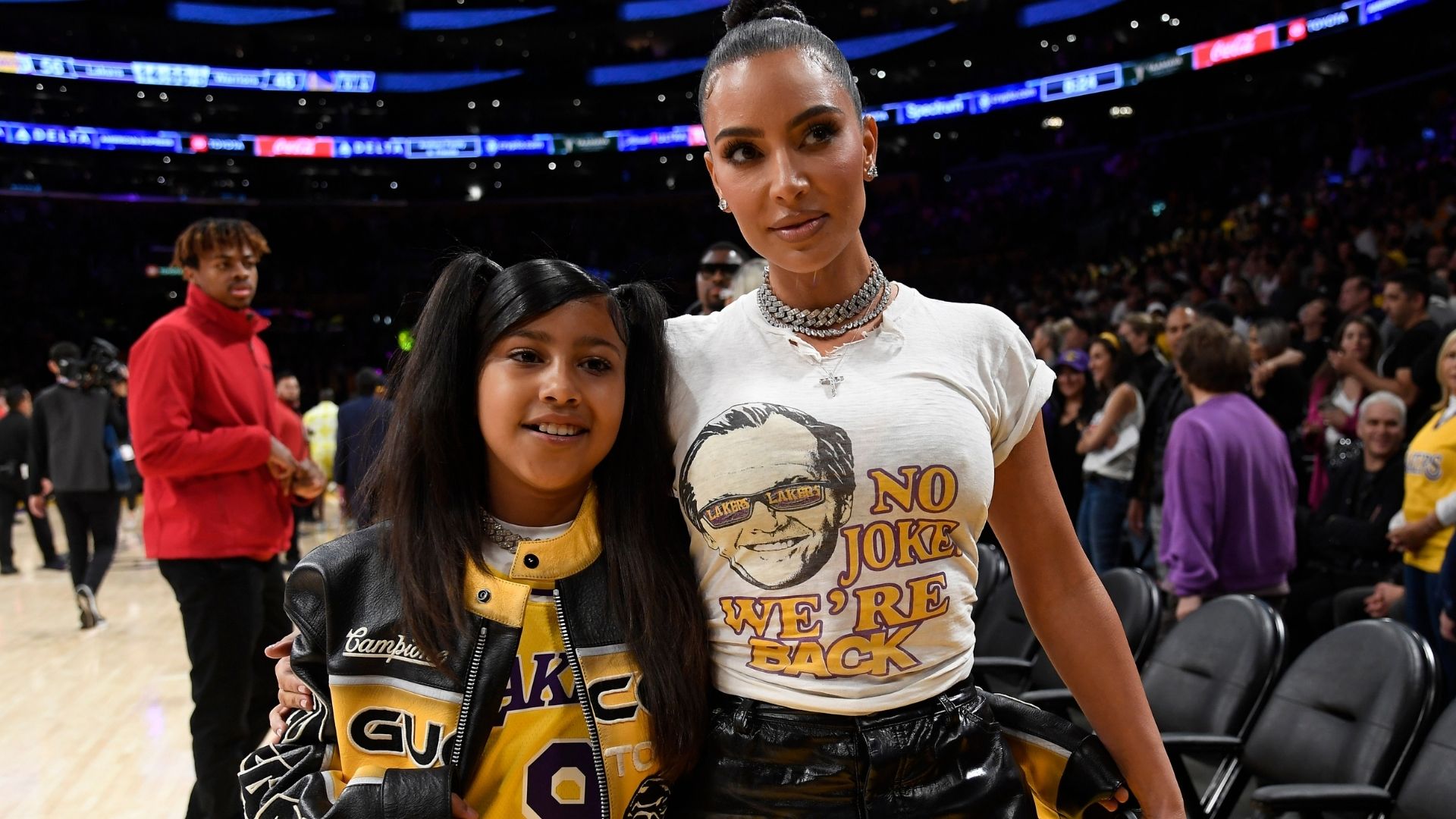 North West and Kim Kardashian