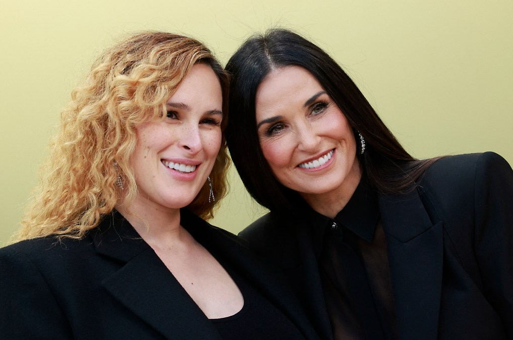 US actress Demi Moore and her daughter Rumer Willis