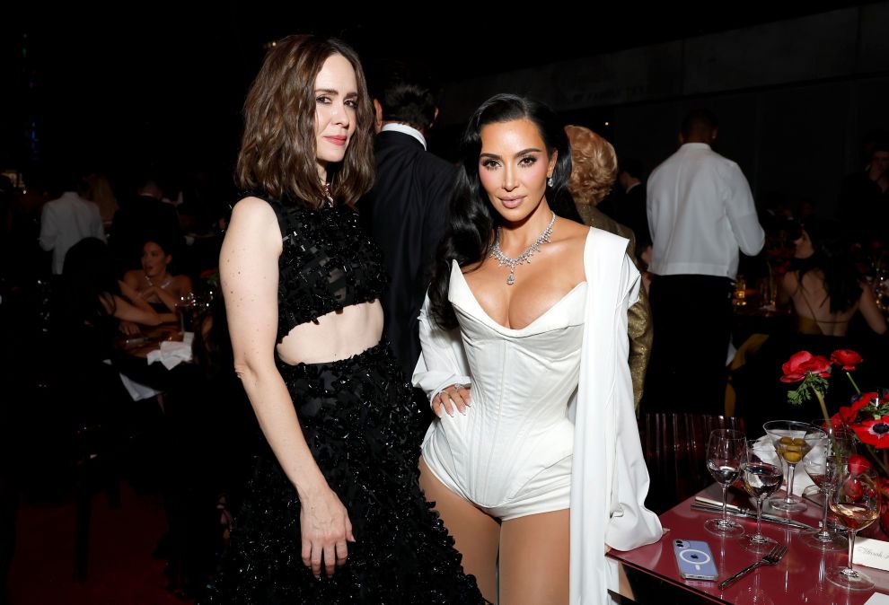 Sarah Paulson and Kim Kardashian