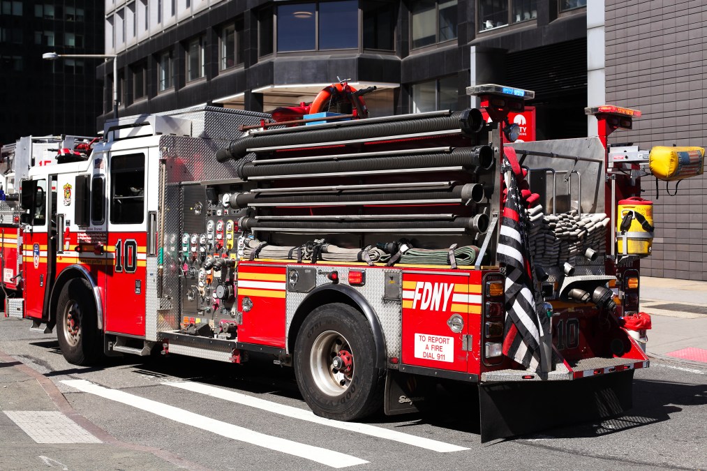A fire truck of the FDNY in New York