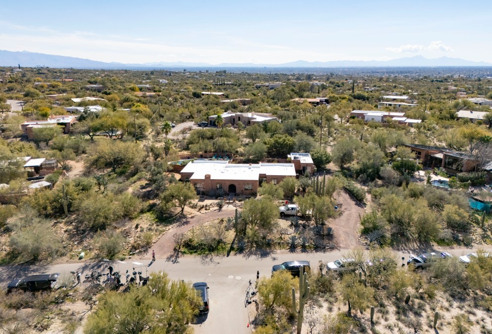  An aerial view shows the home of Nancy Guthrie 