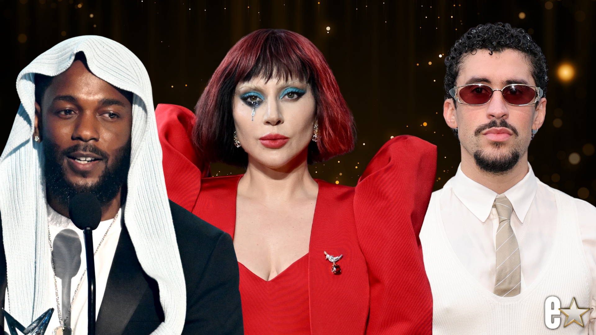 Kendrick Lamar, Lady Gaga and Bad Bunny