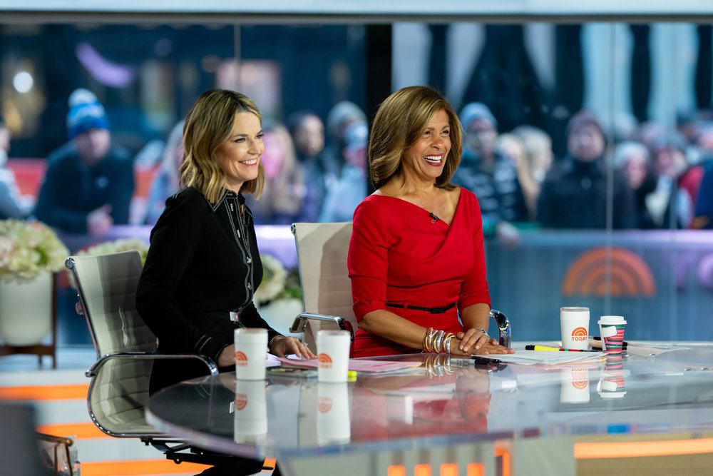 TODAY -- Pictured: Savannah Guthrie and Hoda Kotb on Monday, November 13, 2023 