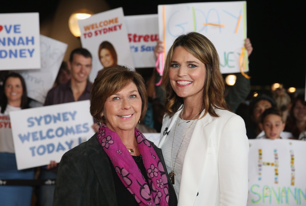 Australian-born presenter, Savannah Guthrie poses for a photo before hosting NBC's "Today Show" live from Australia at Sydney Opera House on May 4, 2015 in Sydney, Australia.