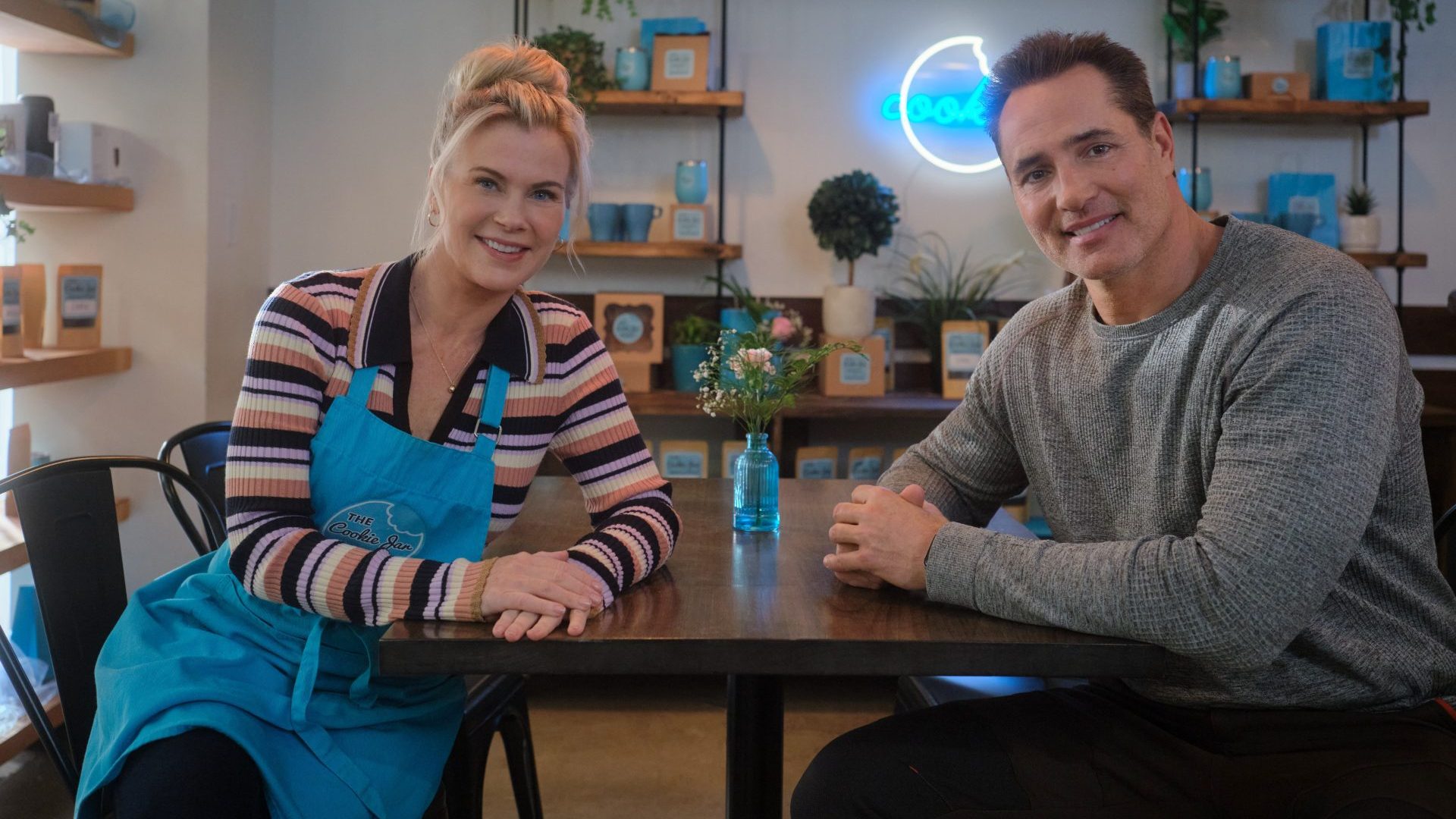 Alison Sweeney and Victor Webster