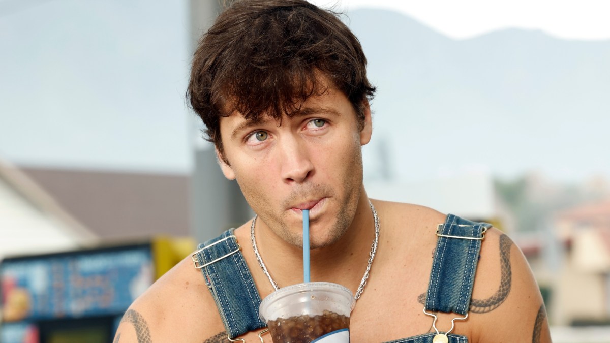 Rob Rausch sipping on a drink