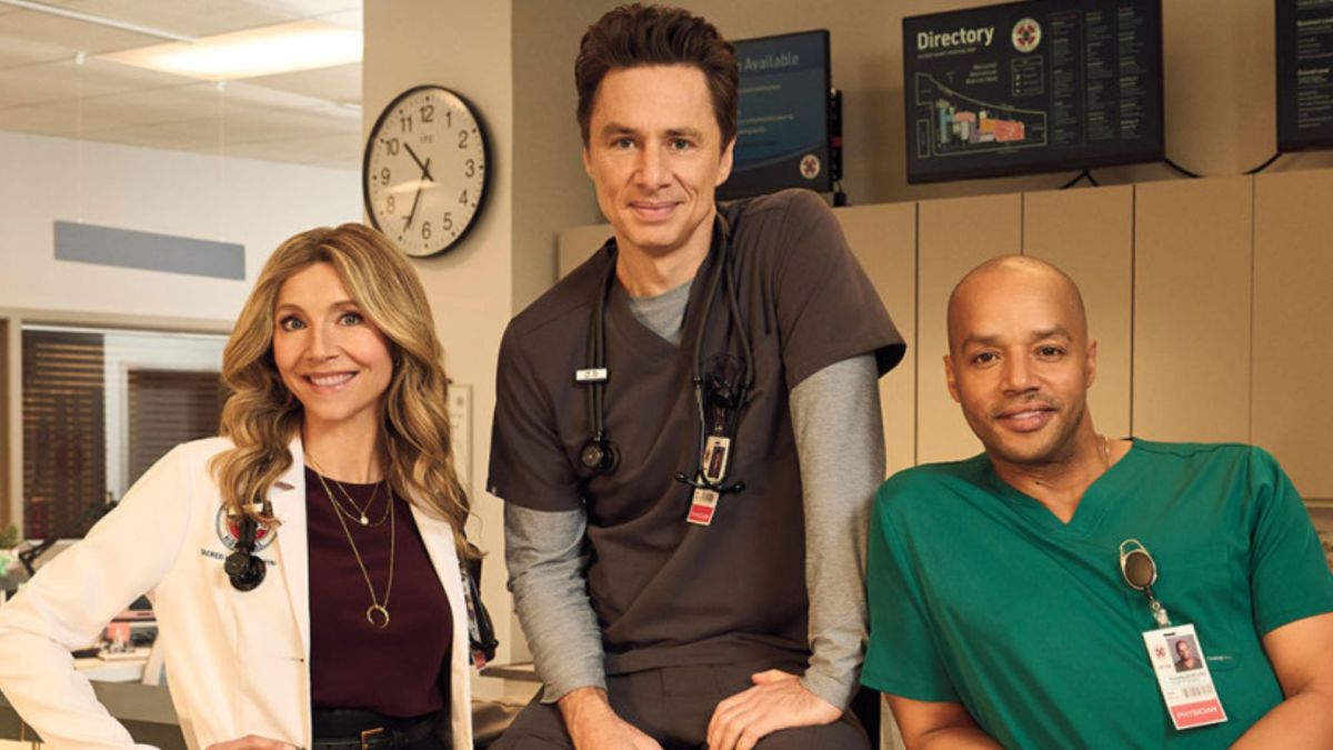 The cast of the new Scrubs reboot