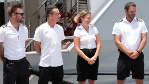 Joao Franco, Ben Robinson, Daisy Kelliher, and Captain Jason Chambers