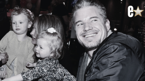 Eric Dane with his family