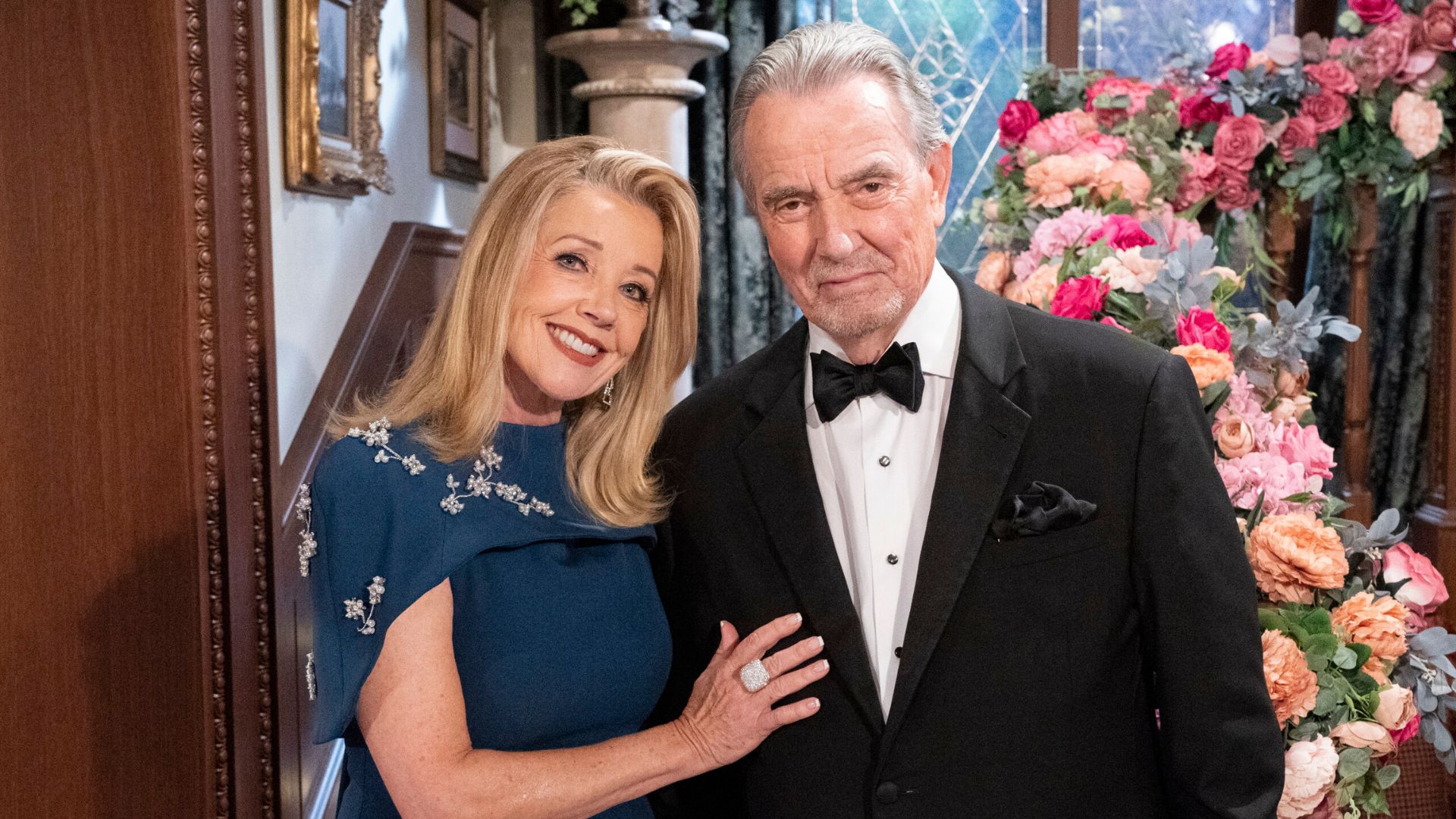 Melody Thomas Scott and Eric Braeden