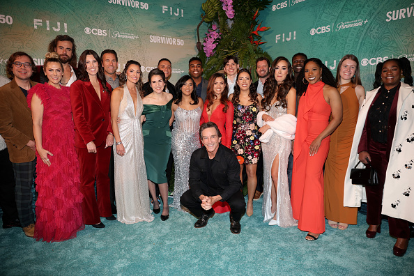 Jeff Probst and the cast of 'Survivor 50'
