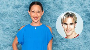 Nicole Bilderback and James Van Der Beek.