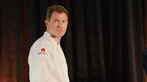 Chef Bobby Flay attends a Tribute Dinner Honoring Jonathan Waxman, Rob Sands and Richard Sands With Master Of Ceremonies Tom Colicchio Presented By Bank of America during 2016 Food Network & Cooking Channel South Beach Wine & Food Festival