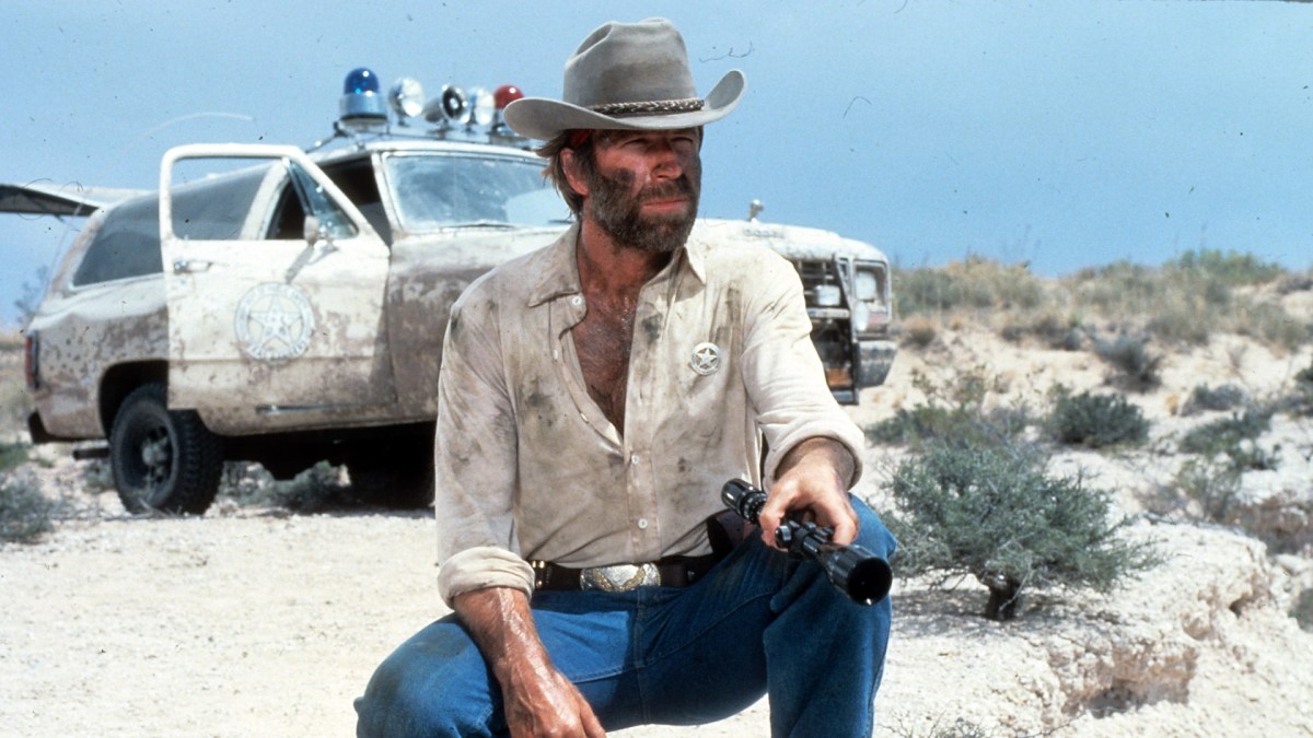 Chuck Norris in a scene from "Lone Wolf McQuade."