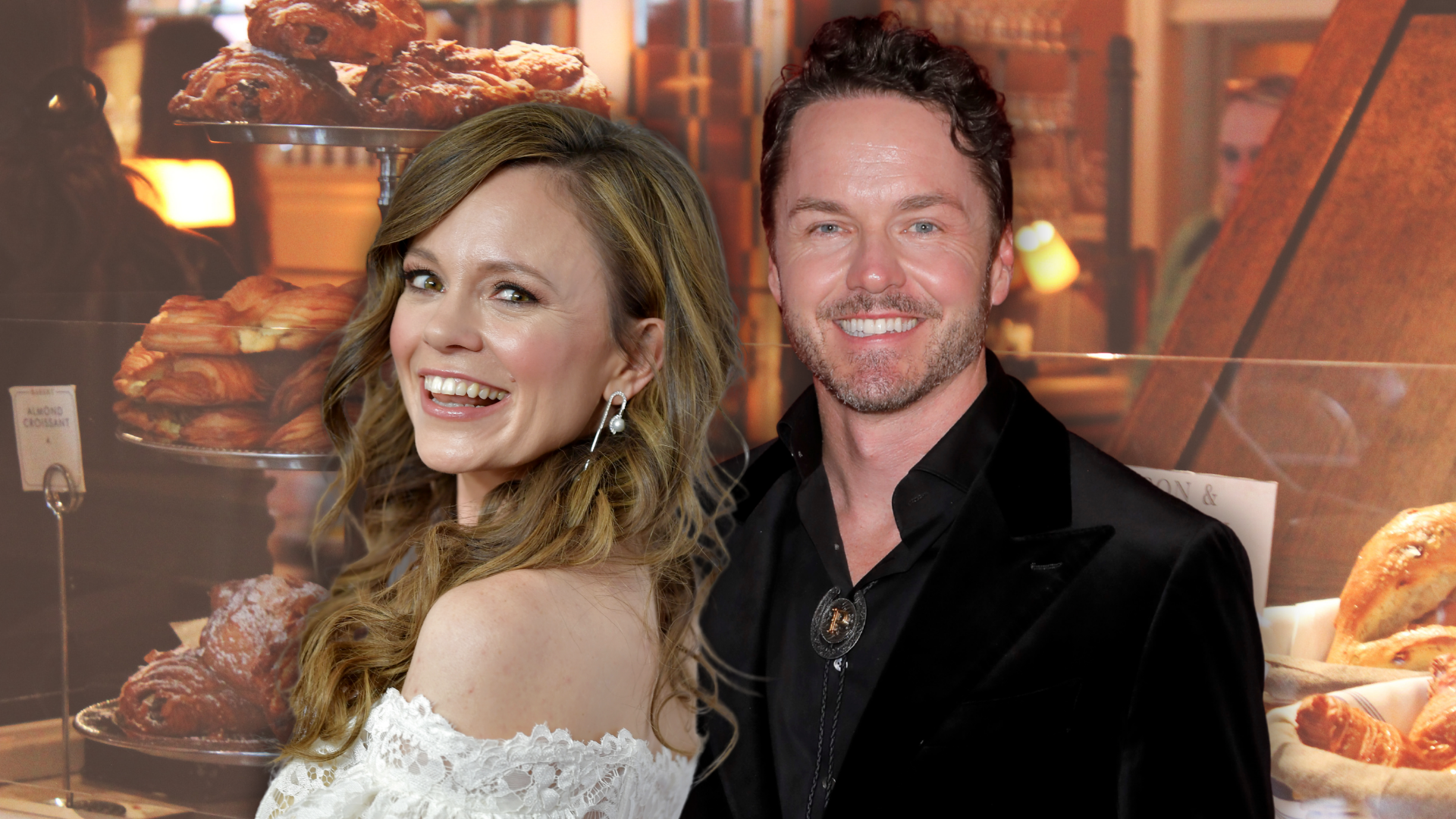 Rachel Boston and Paul Campbell