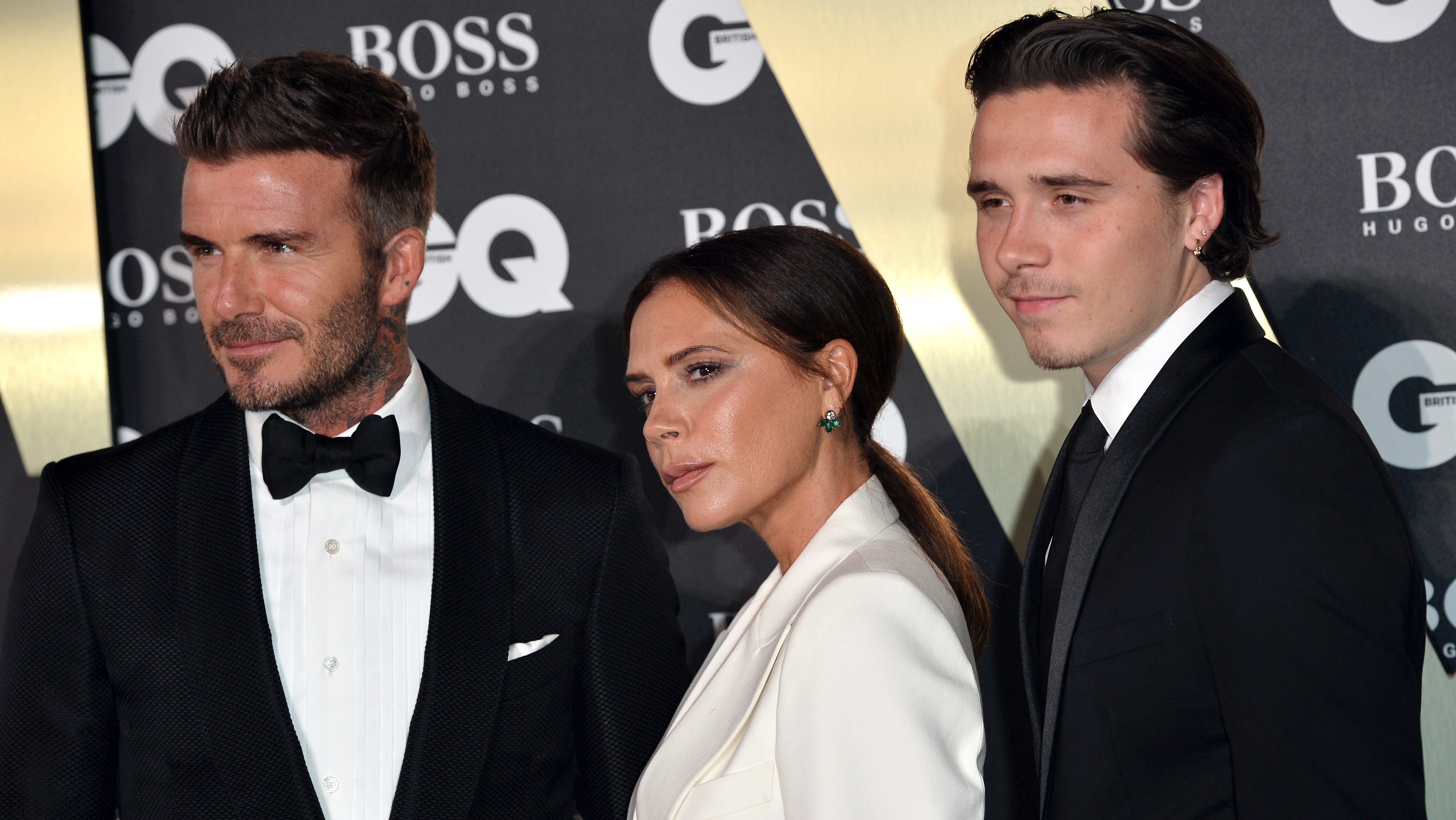 David Beckham, Victoria Beckham, and Brooklyn Beckham