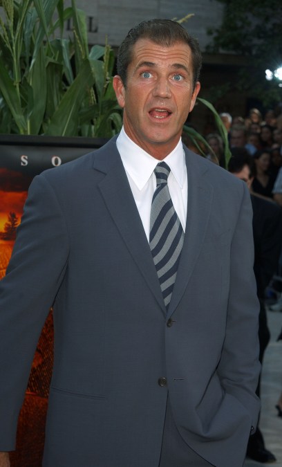 Mel Gibson at the "Signs" premiere in 2002.