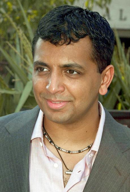 M. Night Shyamalan at the "Signs" premiere in 2002.