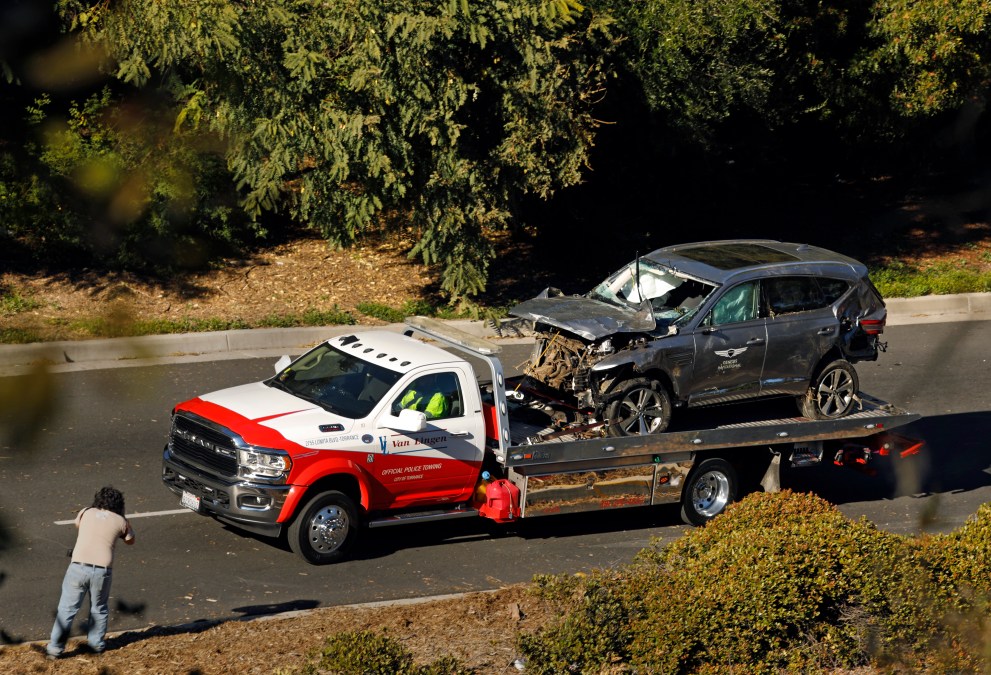 Tiger Woods car crash Los Angeles