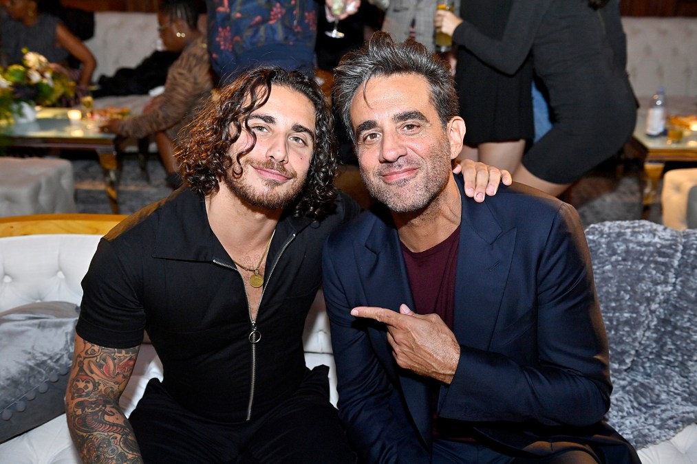 Jake Cannavale and Bobby Cannavale pose for a photo