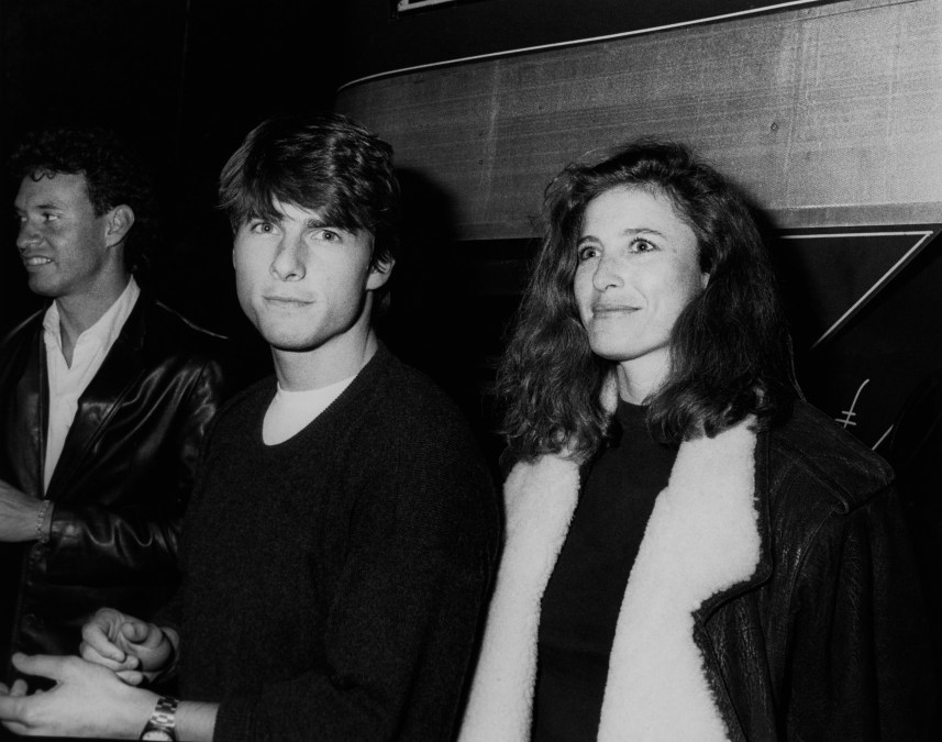 Tom Cruise and Mimi Rogers attend LA Coliseum