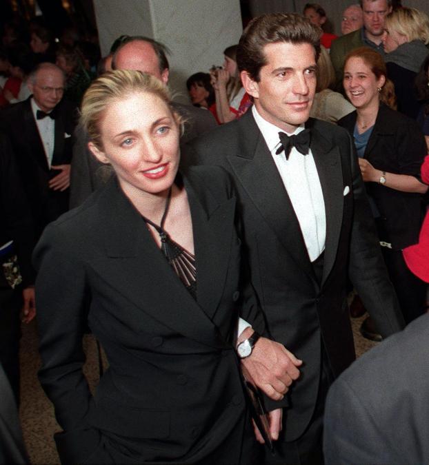 John F. Kennedy Jr and his wife Carolyn Bessett