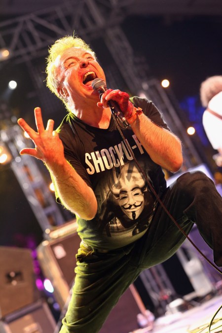 Singer Jello Biafra performs onstage