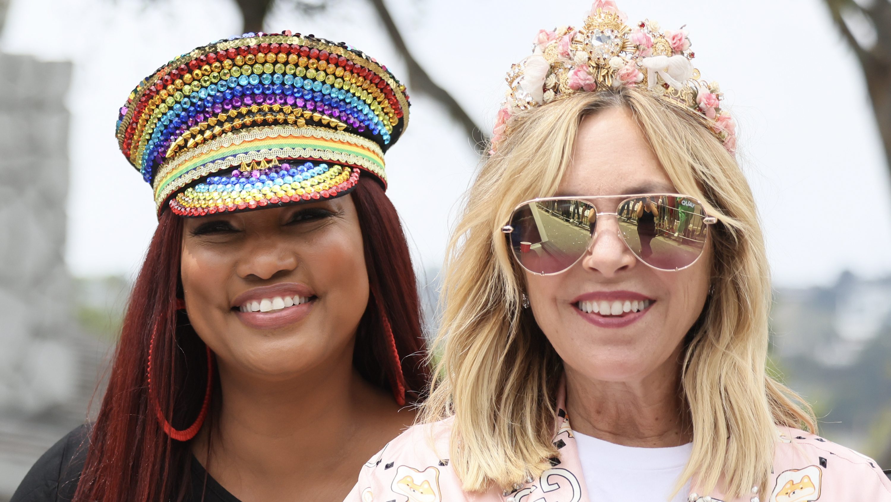 Garcelle Beauvais and Sutton Stracke at 2024 WeHo Pride Parade