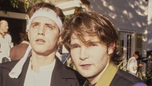 Corey Haim and Corey Feldman in 1992.