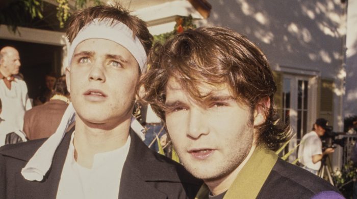 Corey Haim and Corey Feldman in 1992.