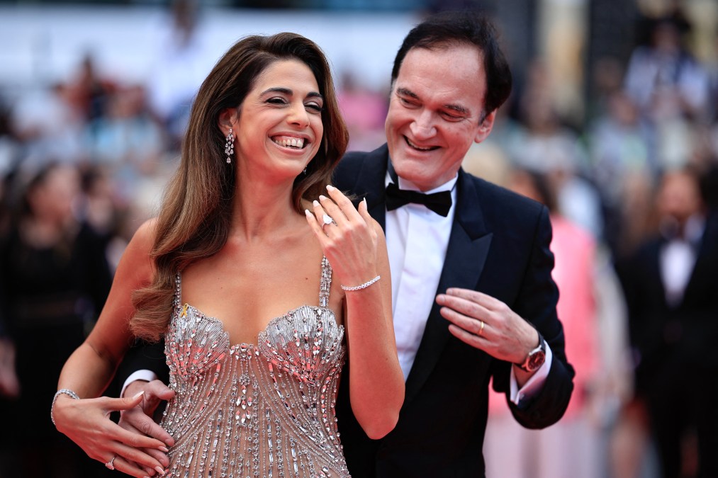 US film director Quentin Tarantino and his wife Israeli singer Daniella Pick