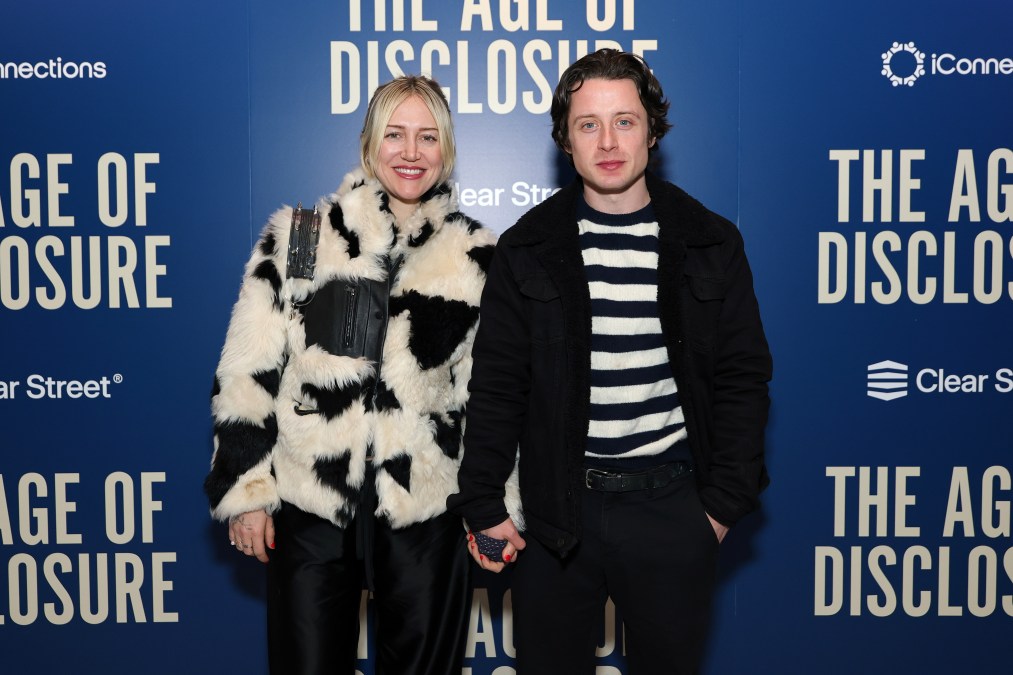 Rory Culkin (R) with partner Kate Arizmendi in 2025.