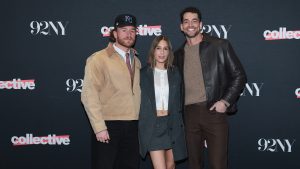 Amanda Batula, West Wilson, and Jesse Solomon on red carpet