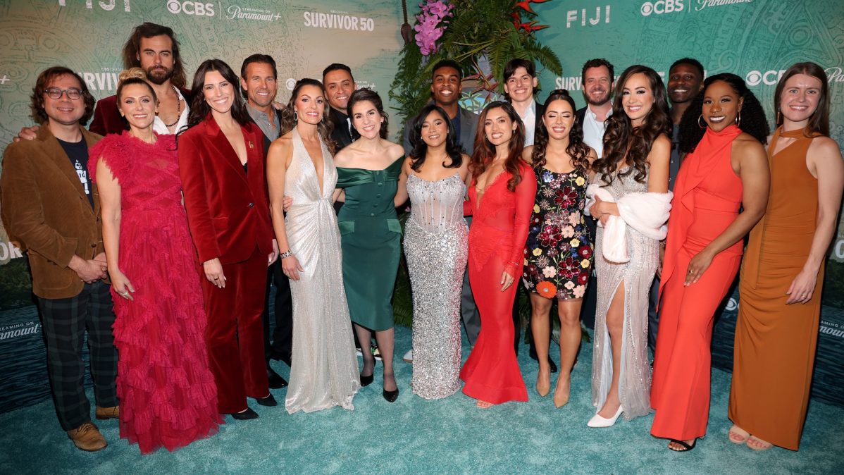 Survivor 50 cast posing together in Fiji ahead of the season
