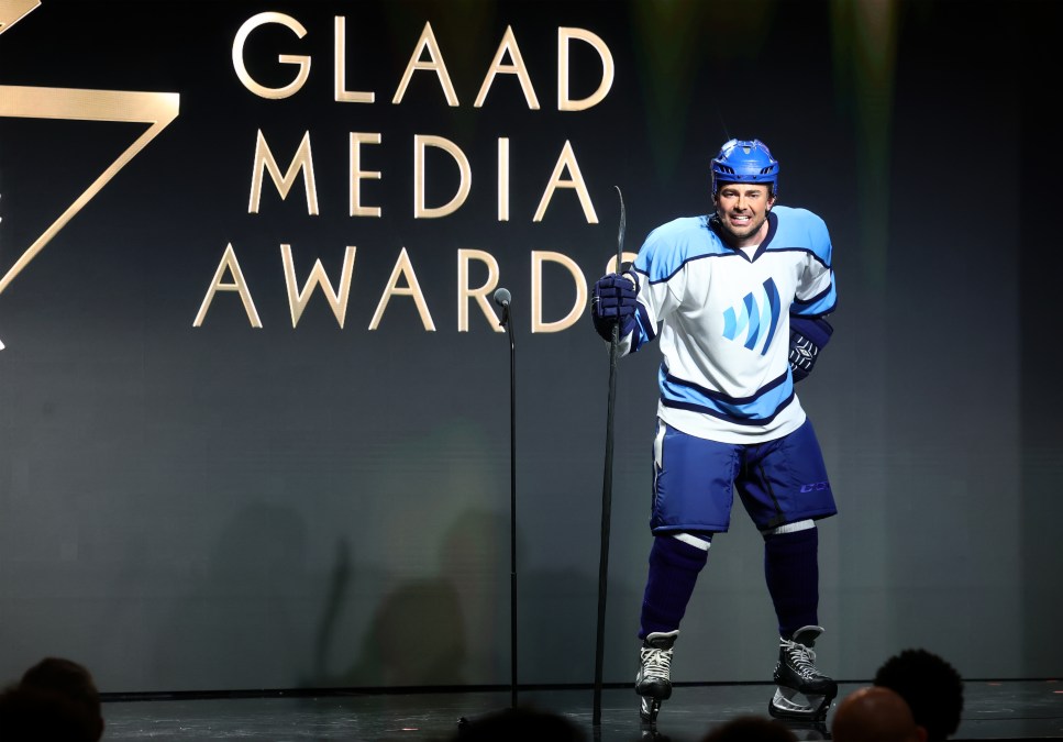 Jonathan Bennett GLAAD Hockey