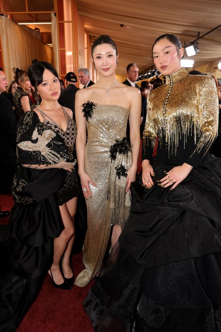 Rei Ami, Ejae, and Audrey Nuna attend the Oscars