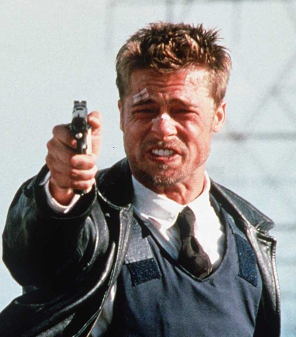 Brad Pitt in "Seven" (1995).