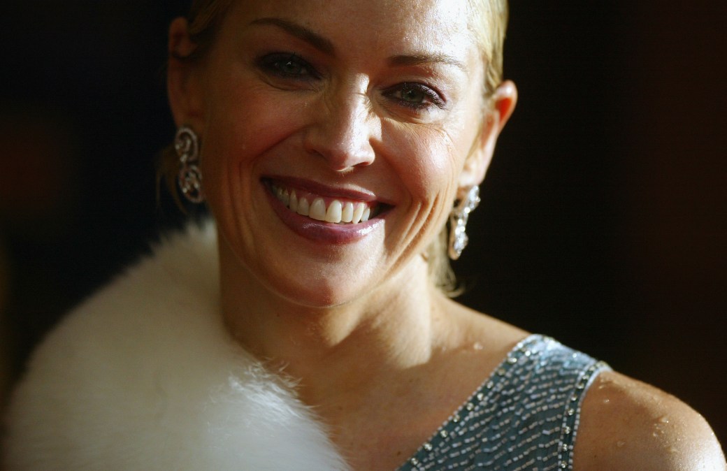 Sharon Stone at the London premiere of "Catwoman" in 2004.