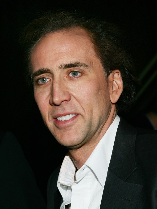 Nicolas Cage at the "Ghost Rider" premiere in 2007.