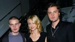 Brady Corbet, Naomi Watts, and Michael Pitt at the "Funny Games" premiere in 2007.