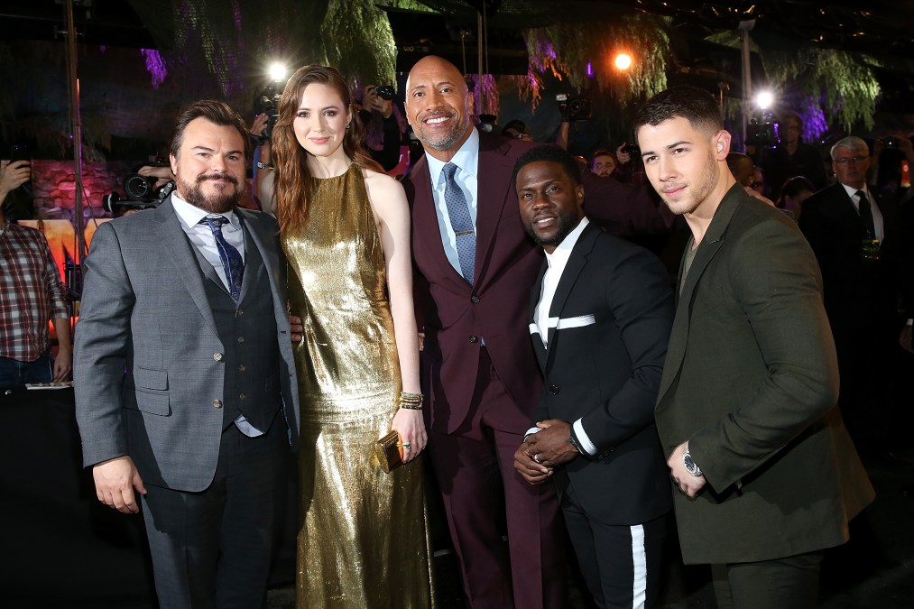 Jack Black, Karen Gillan, Dwayne Johnson, Kevin Hart, and Nick Jonas