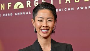 US chef Kristen Kish attends the 2026 Unforgettable Awards at the Fairmont Century Plaza Hotel in Los Angeles, on March 7, 2026